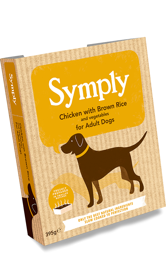 Symply Chicken, Rice & Veg Dog Food Trays 7 Pack - 395g